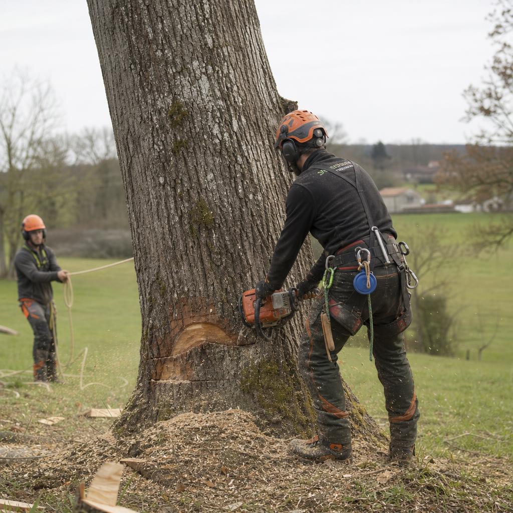 Abattage d'arbres